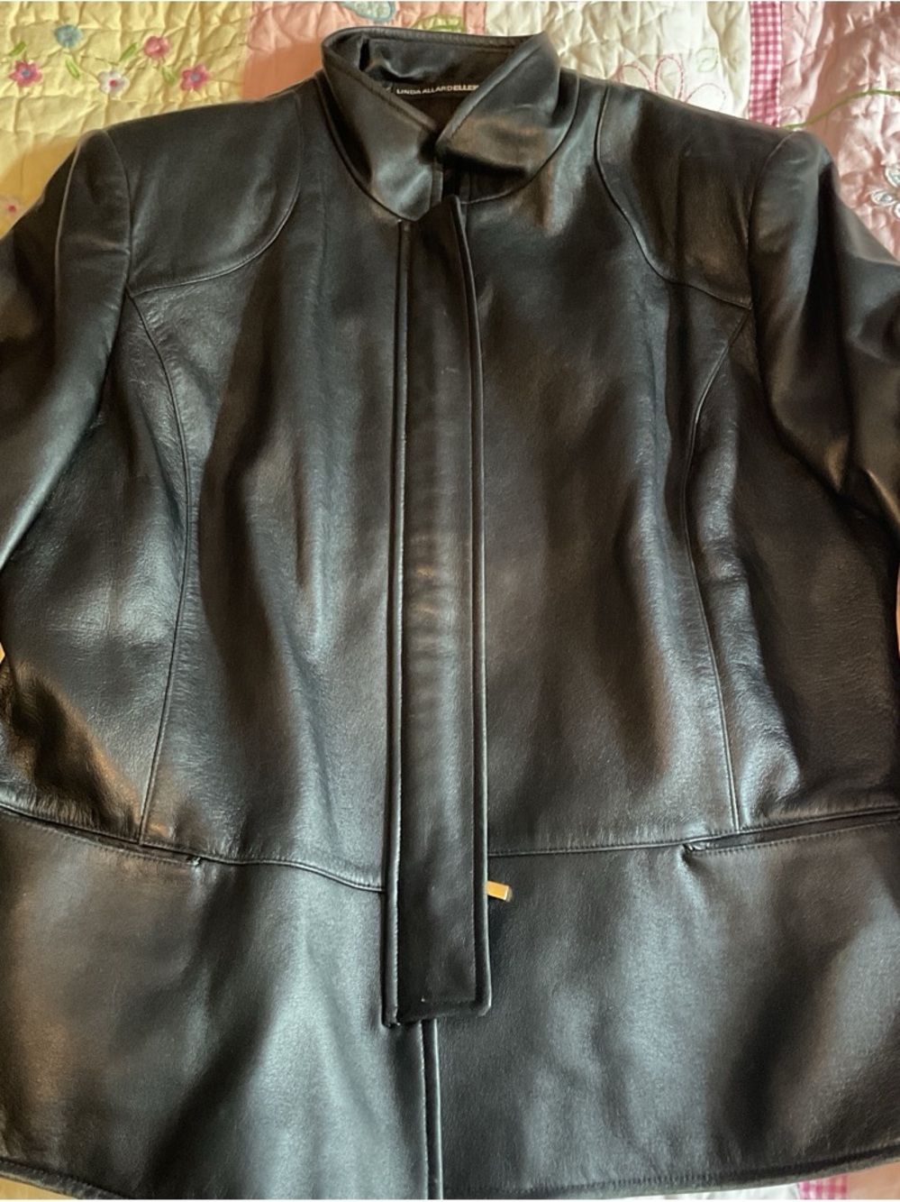 Ellen Tracy Black Leather Jacket